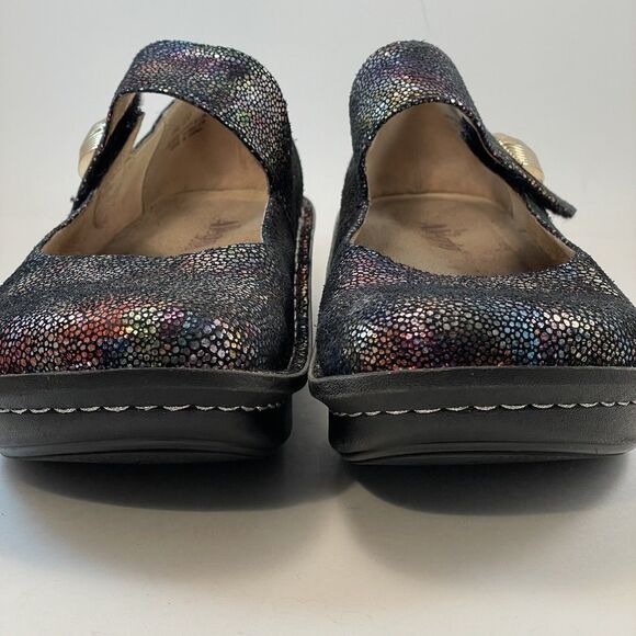 Alegria Paloma Mary Jane Shoes EU41 US 10.511 Rainbow Iridescent Comfort Leather - Picture 5 of 16